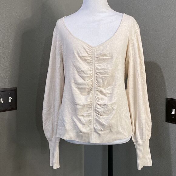 Bailey 44 Natalia Sweater Cream Heather Cashmere blend - Picture 1 of 11